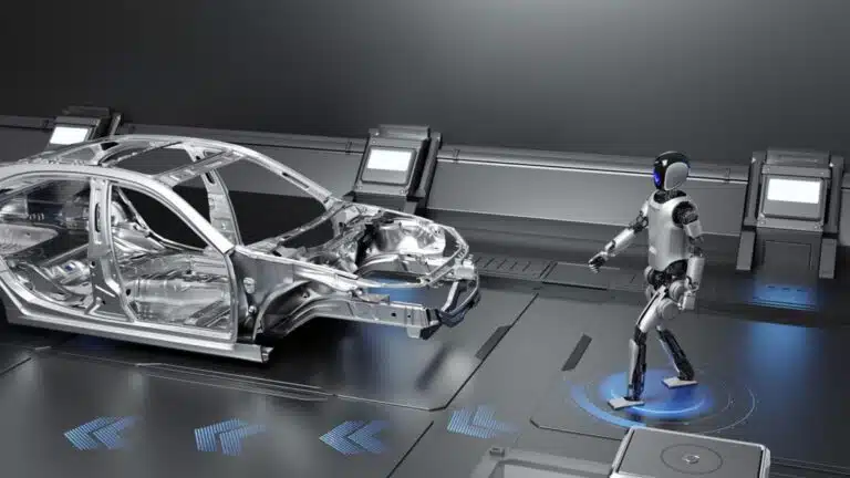 ווקר S עומד לבצע סדרת משימות בתהליך ייצור הרכב. UBTech